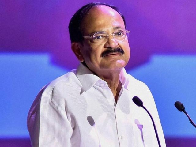 M Venkaiah Naidu, Union minister for information and broadcasting, and urban development.(PTI File)