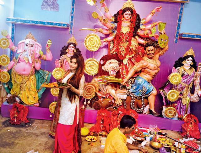 Tina Dutta believes in Durga ma, the goddess of power. Tina Dutta believes in Durga ma, the goddess of power.