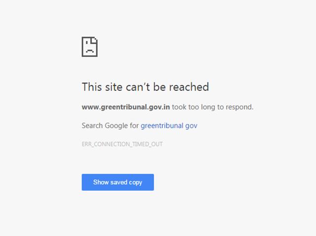 The National Green Tribunal website, which was defaced by hackers in response to India’s surgical strikes, remained inaccessible for the second consecutive day on Wednesday. (Screengrab) The National Green Tribunal website, which was defaced by hackers in response to India’s surgical strikes, remained inaccessible for the second consecutive day on Wednesday. (Screengrab)