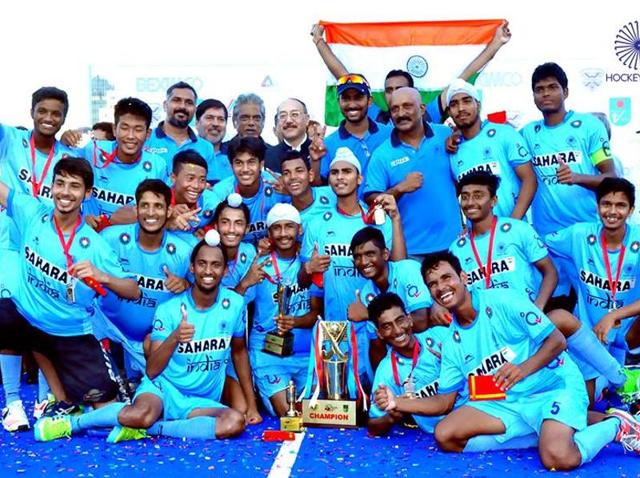 This was the second time that India has won the U-18 Asia Cup title.(Photo: Hockey India) This was the second time that India has won the U-18 Asia Cup title.(Photo: Hockey India)