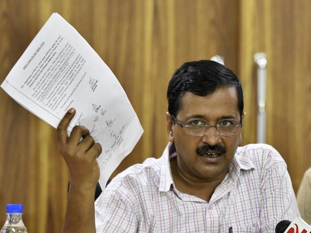 Kejriwal had on Monday released a video message saying said Pakistan had gone “berserk” after the strike and was resorting to smear campaign against India at international level.(Sonu Mehta/HT file photo)