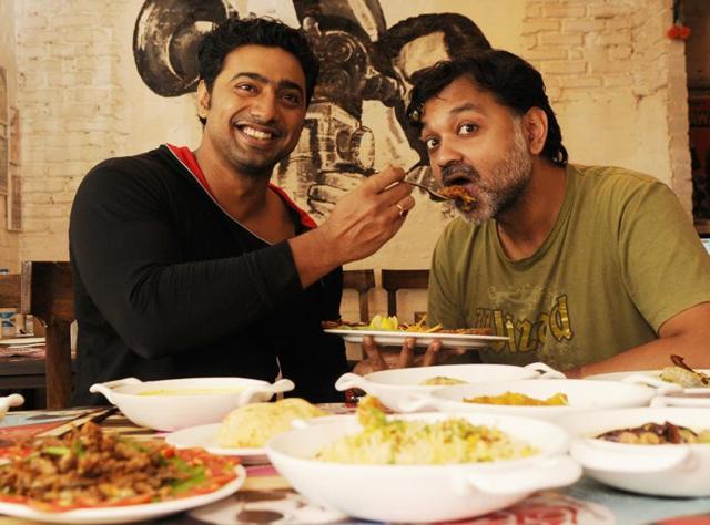 Actor Dev poses for Hindustan Times at his restaurant Tolly Tales.(Samir Jana/HT Photo)