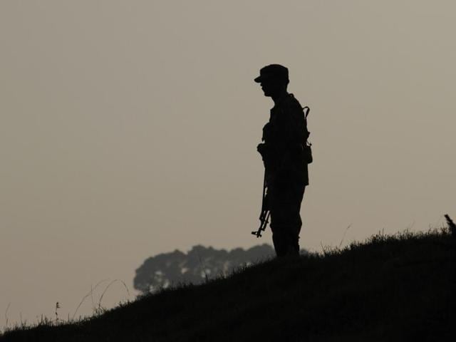 A Pakistan army soldier stands guard at hilltop post at a forward area on the LOC, in Tatta Pani, some 199 kilometers from Islamabad, Pakistan. (AP Photo) A Pakistan army soldier stands guard at hilltop post at a forward area on the LOC, in Tatta Pani, some 199 kilometers from Islamabad, Pakistan. (AP Photo)