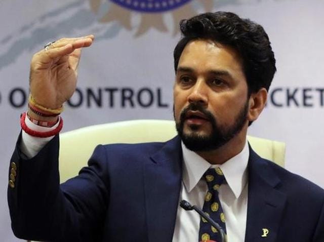 The confidence of BCCI president Anurag Thakur and secretary Ajay Shirke hints that they have something up their sleeve.(Reuters)