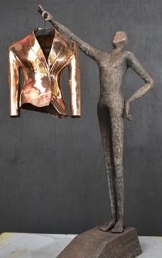 Suit Yourself, a sculpture by Arzan Khambatta (Photo: Arijit Sen/HT)