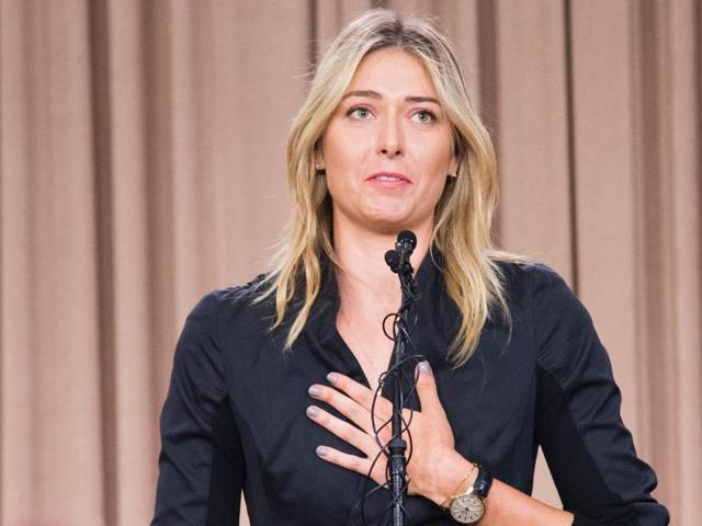 Five-times grand slam winner Sharapova was cleared by the Court of Arbitration for Sport to return to action in April after her two-year suspension was reduced to 15 months. (AFP Photo) Five-times grand slam winner Sharapova was cleared by the Court of Arbitration for Sport to return to action in April after her two-year suspension was reduced to 15 months. (AFP Photo)