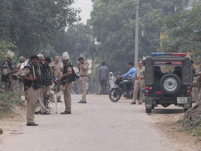 Two companies of provincial armed constabulary, 200 constables and over 50 police officers have been deployed in the village as a preventive measure.