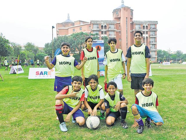 It was fun and competition all along as players gave it their all on the field and parents cheered their wards all the way. (Hindustan Times) It was fun and competition all along as players gave it their all on the field and parents cheered their wards all the way. (Hindustan Times)