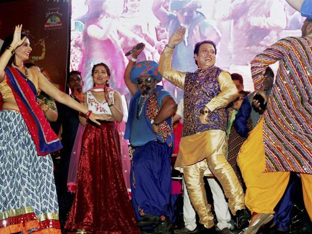 Govinda danced to one of his hits from the film Raja Babu. (PTI Photo)