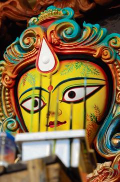 A complete model of Devi Durga at Kumartuli. (Subhendu Ghosh) A complete model of Devi Durga at Kumartuli. (Subhendu Ghosh)