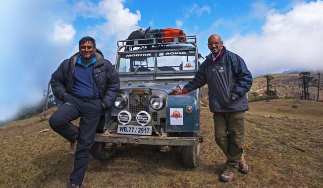 Moitra (right) with photographer Dhritiman Mukherjee at Singalila National Park, Darjeeling. (Photo courtesy: Shantanu Moitra ) Moitra (right) with photographer Dhritiman Mukherjee at Singalila National Park, Darjeeling. (Photo courtesy: Shantanu Moitra )