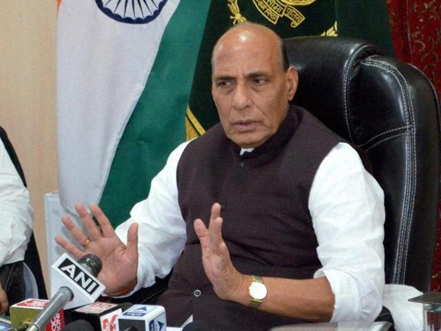 Union home minister Rajnath Singh will visit border districts in Rajasthan during the two-day visit and discuss the security arrangement. (PTI file photo) Union home minister Rajnath Singh will visit border districts in Rajasthan during the two-day visit and discuss the security arrangement. (PTI file photo)