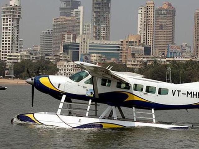 Seaplanes are powered fixed-wing aircrafts capable of taking off and landing on water.(HT file photo) Seaplanes are powered fixed-wing aircrafts capable of taking off and landing on water.(HT file photo)