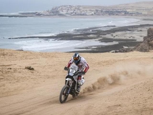 Despite the disappointment , Santosh was glad he could get back and complete the rally with some good performances in the final two legs. “Overall it´s been as tough as expected, but there has been a lot of positive learning,” he said. “ It´s good to have problems now instead of having them in January (in Dakar).” (hero motosports) Despite the disappointment , Santosh was glad he could get back and complete the rally with some good performances in the final two legs. “Overall it´s been as tough as expected, but there has been a lot of positive learning,” he said. “ It´s good to have problems now instead of having them in January (in Dakar).” (hero motosports)