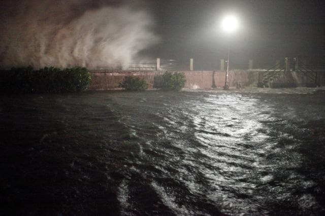 Storm surge and waves break over the sea wall onto a flooded section of East Battery Street at the southern-most tip of the city as Hurricane Matthew arrives in Charleston, South Carolina late Friday (Reuters) Storm surge and waves break over the sea wall onto a flooded section of East Battery Street at the southern-most tip of the city as Hurricane Matthew arrives in Charleston, South Carolina late Friday (Reuters)