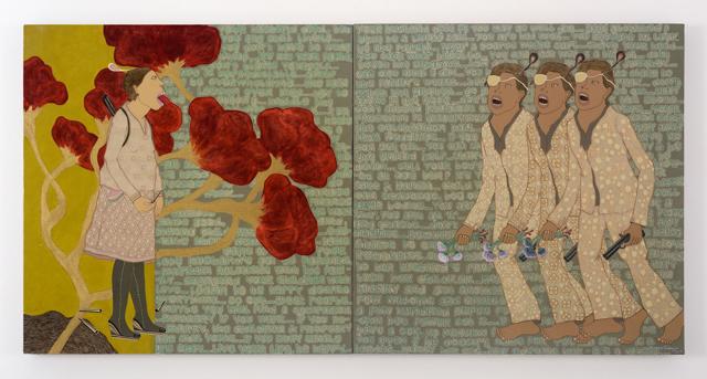 A painting by artist Dhruvi Acharya. A painting by artist Dhruvi Acharya.