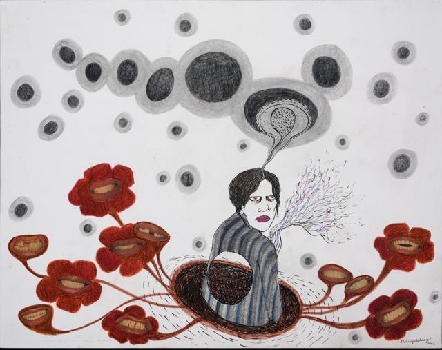A painting by artist Dhruvi Acharya A painting by artist Dhruvi Acharya