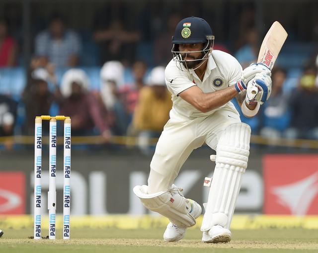 Virat stayed patient throughout, not letting himself be tempted by the short ball. (AFP) Virat stayed patient throughout, not letting himself be tempted by the short ball. (AFP)
