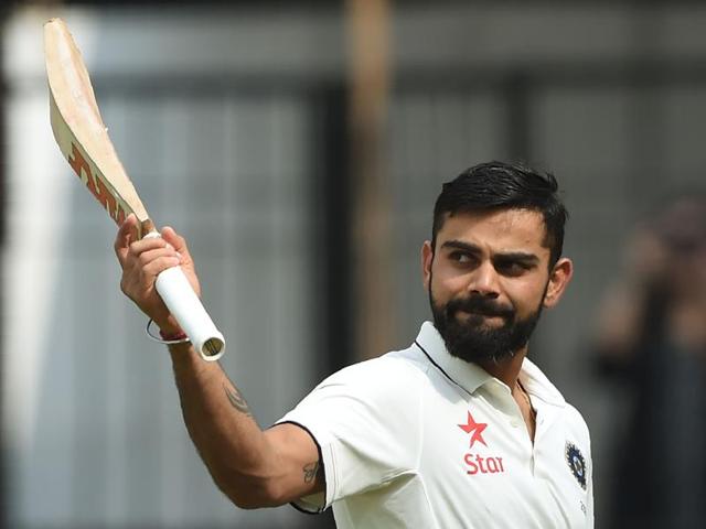 Virat Kohli chose patience, adapting to the slow pitch against New Zealand’s determined pace and spin attack. (REUTERS) Virat Kohli chose patience, adapting to the slow pitch against New Zealand’s determined pace and spin attack. (REUTERS)