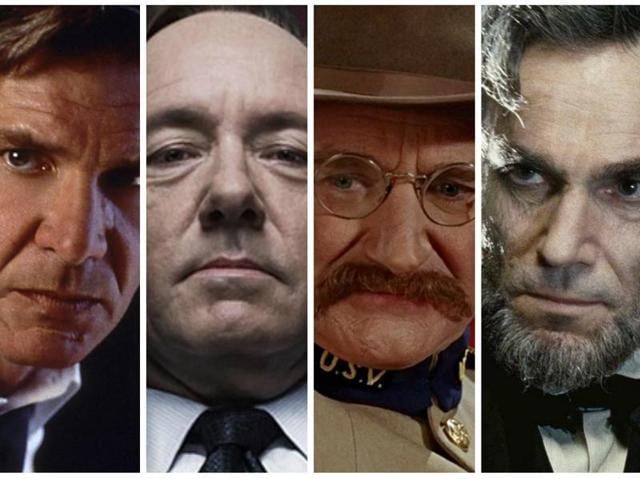 Harrison Ford, Kavin Spacey, Robin Williams and Daniel Day Lewis played our favourite onscreen Presidents.