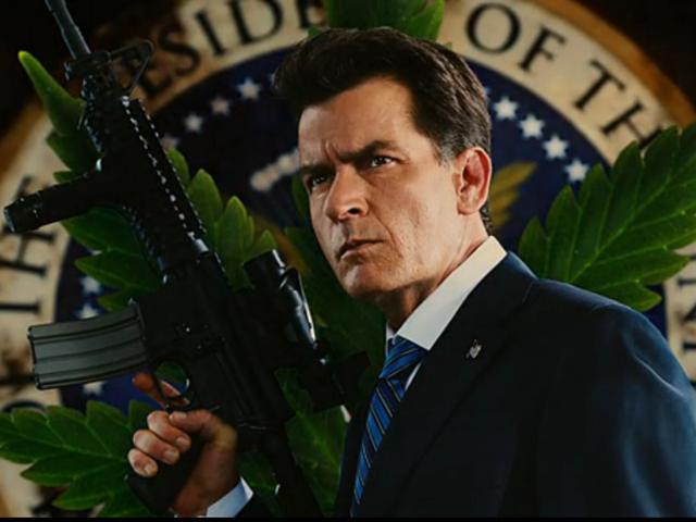 Machete Kills introduced us to Carlos Estevez as the characteristically loony and trigger-happy President Rathcock. Machete Kills introduced us to Carlos Estevez as the characteristically loony and trigger-happy President Rathcock.