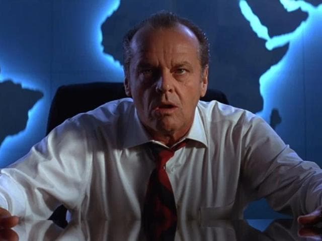 When Martians attack the Earth, the only man who should be allowed to break the news to us is Jack Nicholson’s President James Dale. When Martians attack the Earth, the only man who should be allowed to break the news to us is Jack Nicholson’s President James Dale.