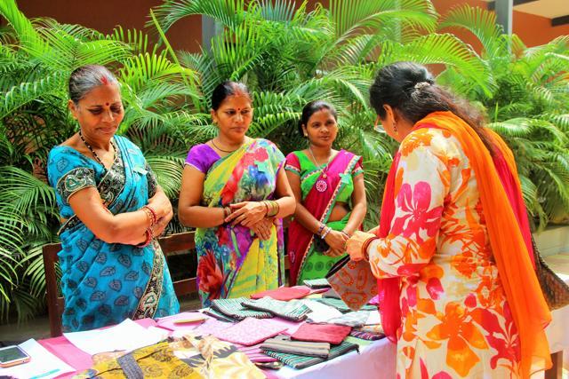 In addition to cloth bags and pouches, the women will also learn paper recycling.
