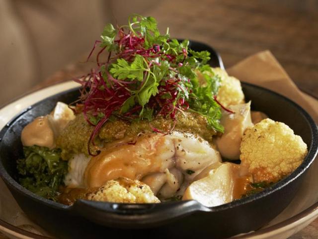 Salted fillet of Icelandic cod, with quinoa, roasted hazelnuts at Kopar. (Inspired by Iceland) Salted fillet of Icelandic cod, with quinoa, roasted hazelnuts at Kopar. (Inspired by Iceland)