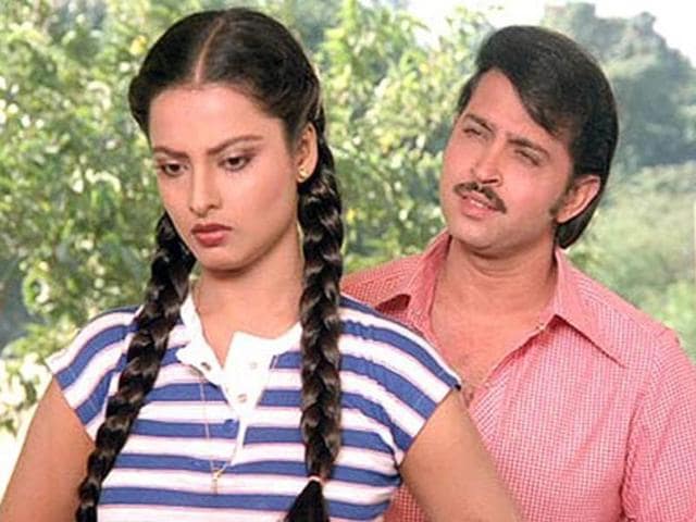 Khubsoorat (1980): She started acting at the age of 13. Telugu film Rangula Ratnam was her debut.