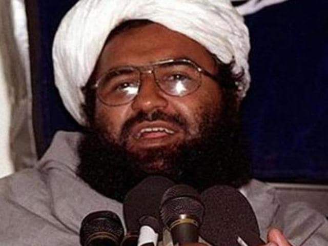 In this file photo, Masood Azhar, head of the Jaish-e-Mohammed terrorist group, addresses a press conference in Karachi.(AFP File Photo)