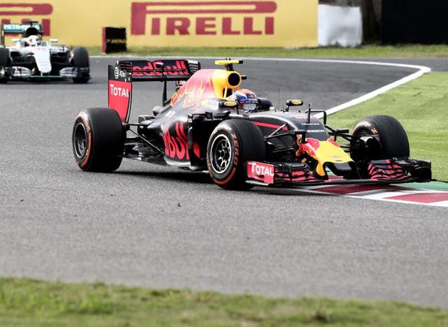 Red Bull's Max Verstappen of the Netherlands in action during the race. (REUTERS) Red Bull's Max Verstappen of the Netherlands in action during the race. (REUTERS)