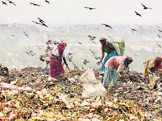 The plant at Ghazipur landfill site in east Delhi was on trial run for the last two months during which it produced 10 million units of power by processing 1,70,000 tonnes of solid waste.(Virendra Gosain/ HT Photo)