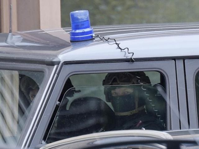 Special police forces secure the perimeter of the district court in Dresden after 22-year-old Jaber Albakr was arrested in the eastern city of Leipzig in connection with a bomb plot. (AP) Special police forces secure the perimeter of the district court in Dresden after 22-year-old Jaber Albakr was arrested in the eastern city of Leipzig in connection with a bomb plot. (AP)