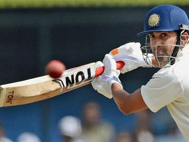 In his Test comeback, Gautam Gambhir hit a well-made 50. (PTI) In his Test comeback, Gautam Gambhir hit a well-made 50. (PTI)