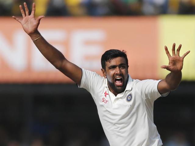 Ashwin’s strike rate of 49.4 is the best for any spinner in the last 100 years.(AP)