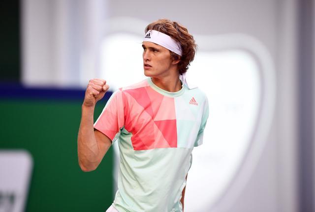 Zverev continued his rise with an upset of Cilic. (AFP) Zverev continued his rise with an upset of Cilic. (AFP)