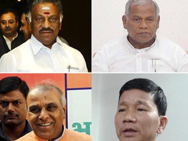 Some stop-gap CMs have gone on to carve out a niche for themselves, while a majority of them have gone into oblivion after a bright spell under the political limelight. (HT Photos) Some stop-gap CMs have gone on to carve out a niche for themselves, while a majority of them have gone into oblivion after a bright spell under the political limelight. (HT Photos)