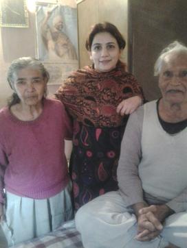 Gopi and Govind Jethani with a relative. Neighbours said the old couple rarely had any visitors. Gopi and Govind Jethani with a relative. Neighbours said the old couple rarely had any visitors.