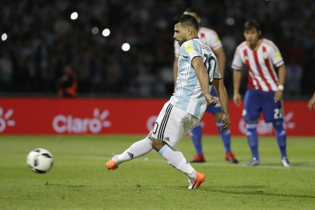 Aguero missed a penalty for Argentina. (AP) Aguero missed a penalty for Argentina. (AP)