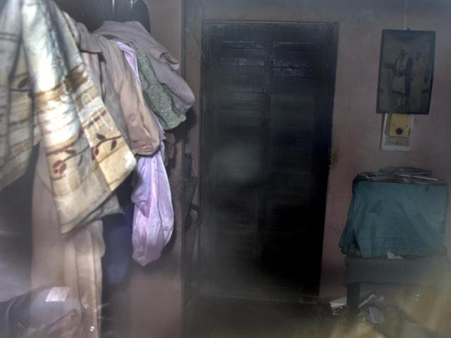The house of Govind Ram Jethani in Kalkaji where he lived with the body of his wife for four days. (Sushil Kumar/HT Photo) The house of Govind Ram Jethani in Kalkaji where he lived with the body of his wife for four days. (Sushil Kumar/HT Photo)