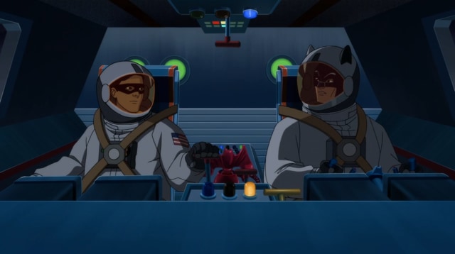 Yes, there is a sequence in this film that is set in space. Yes, there is a sequence in this film that is set in space.