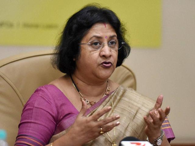 SBI chairperson Arundhati Bhattacharya will be India’s nominee for the post of managing director and chief operating officer at the World Bank.(PTI File Photo)