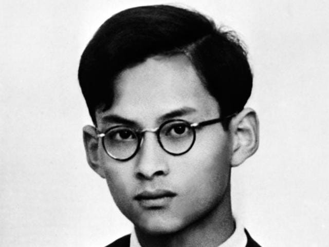 An undated file photo of Thai King Bhumibol Adulyadej who died on October 13, 2016. King Bhumibol spent much of his early life abroad, first in the United States and then in Switzerland. (AFP)