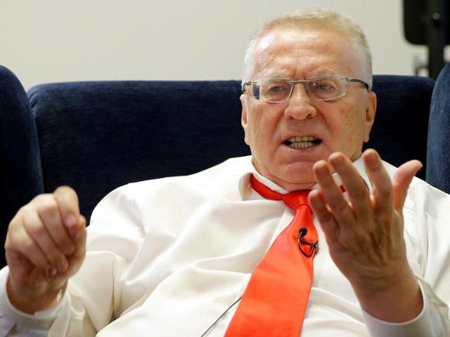 Vladimir Zhirinovsky, leader of the Liberal Democratic Party of Russia, speaks during an interview with Reuters in Moscow. (Reuters) Vladimir Zhirinovsky, leader of the Liberal Democratic Party of Russia, speaks during an interview with Reuters in Moscow. (Reuters)