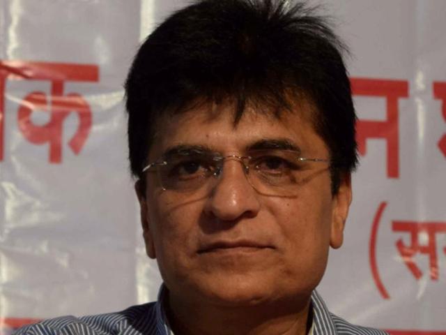 Bharatiya Janata Party MP Kirit Somaiya alleged an assault on party cadres by Shiv Sena workers during the symbolic burning down of the ‘Ravan of BMC mafia’ in Mulund on Tuesday. (Hindustan Times) Bharatiya Janata Party MP Kirit Somaiya alleged an assault on party cadres by Shiv Sena workers during the symbolic burning down of the ‘Ravan of BMC mafia’ in Mulund on Tuesday. (Hindustan Times)