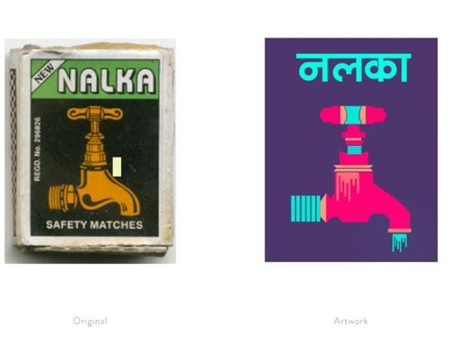 A reinterpretation of a matchbox label featuring a tap. (Photo courtesy: The Maachis Project)