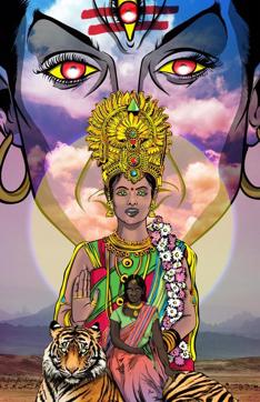 From Priya’s Shakti. Goldman consciously did not alter the illustrations of gods and goddesses to keep them relatable for Indian audiences. (Photo: priyashakti.com) From Priya’s Shakti. Goldman consciously did not alter the illustrations of gods and goddesses to keep them relatable for Indian audiences. (Photo: priyashakti.com)