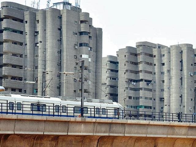 The fire safety audit in the societies, which house nearly 10,000 people, ended on Wednesday. (Sakib Ali/HT File Photo) The fire safety audit in the societies, which house nearly 10,000 people, ended on Wednesday. (Sakib Ali/HT File Photo)