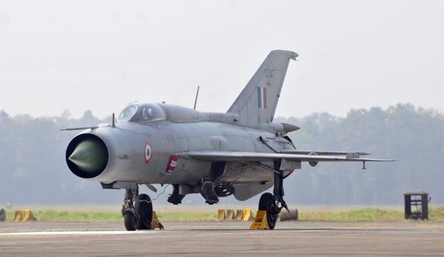 File photo of a MiG-21. File photo of a MiG-21.