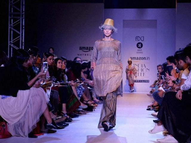 Day 2 of the mega event saw several prominent fashion designers, including Urvashi Kaur, Pratima Pandey, Shruti Sancheti and Payal Pratap, display their collection. (PTI) Day 2 of the mega event saw several prominent fashion designers, including Urvashi Kaur, Pratima Pandey, Shruti Sancheti and Payal Pratap, display their collection. (PTI)